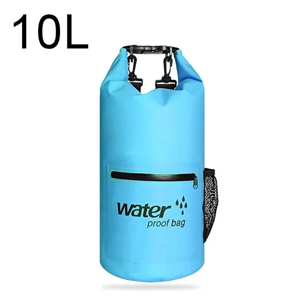 10L/20L Outdoor Waterproof Swimming Bag Folding Storage Dry Sack Bag for Canoeing Kayak Rafting Diving Sport Bag Travel Kit