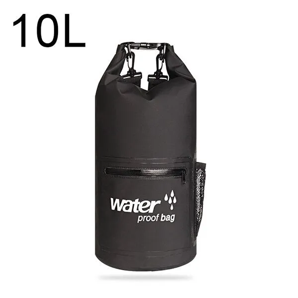 10L/20L Outdoor Waterproof Swimming Bag Folding Storage Dry Sack Bag for Canoeing Kayak Rafting Diving Sport Bag Travel Kit