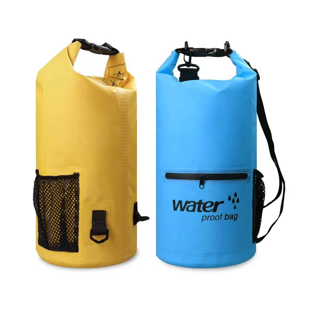 10L/20L Outdoor Waterproof Swimming Bag Folding Storage Dry Sack Bag for Canoeing Kayak Rafting Diving Sport Bag Travel Kit