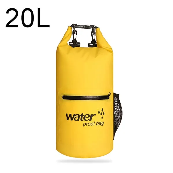 10L/20L Outdoor Waterproof Swimming Bag Folding Storage Dry Sack Bag for Canoeing Kayak Rafting Diving Sport Bag Travel Kit