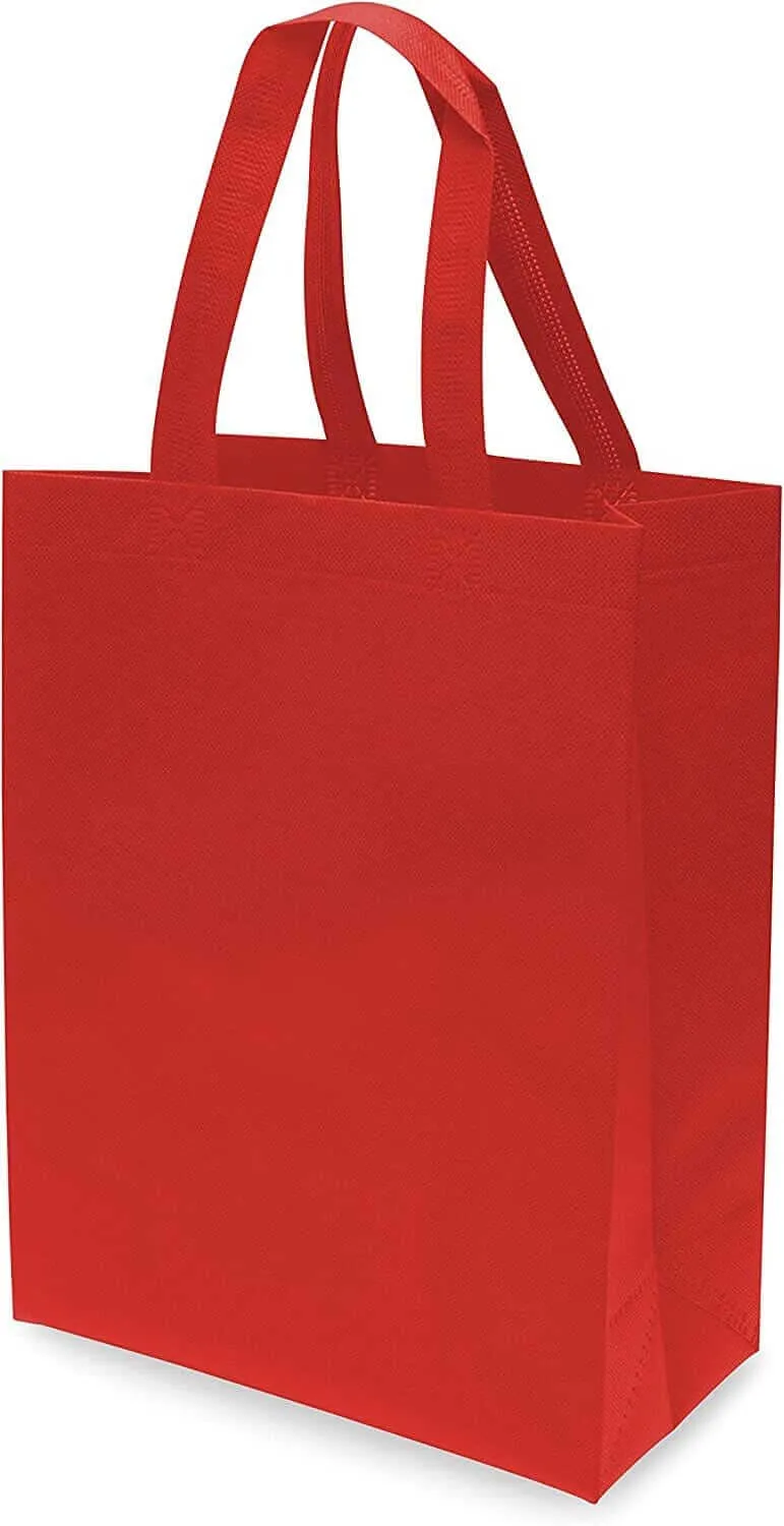 10x5x13 Medium Red Heat Sealed Reusable Fabric Bags