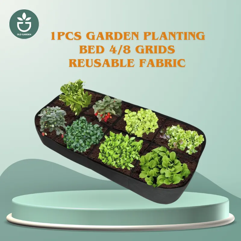 1Pcs Garden Planting Bed 4/8 Grids Reusable Fabric