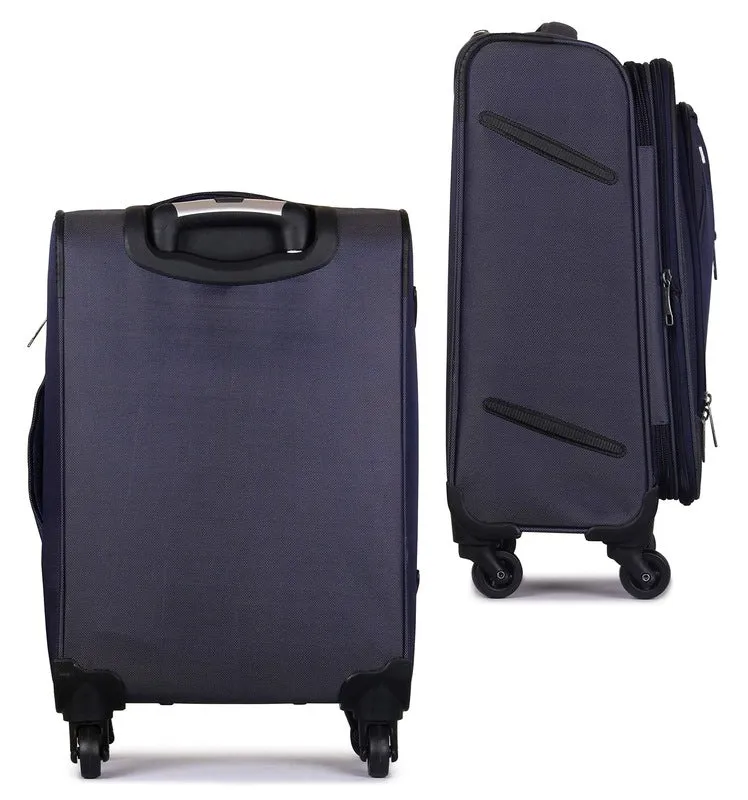 28 Inch Softsided Suitcase | 4-Wheel Design | Space Blue