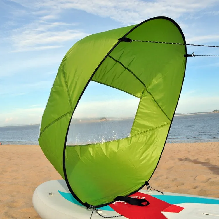 42 Inch Kayak Sail Downwind Paddle Board Sail(Green)