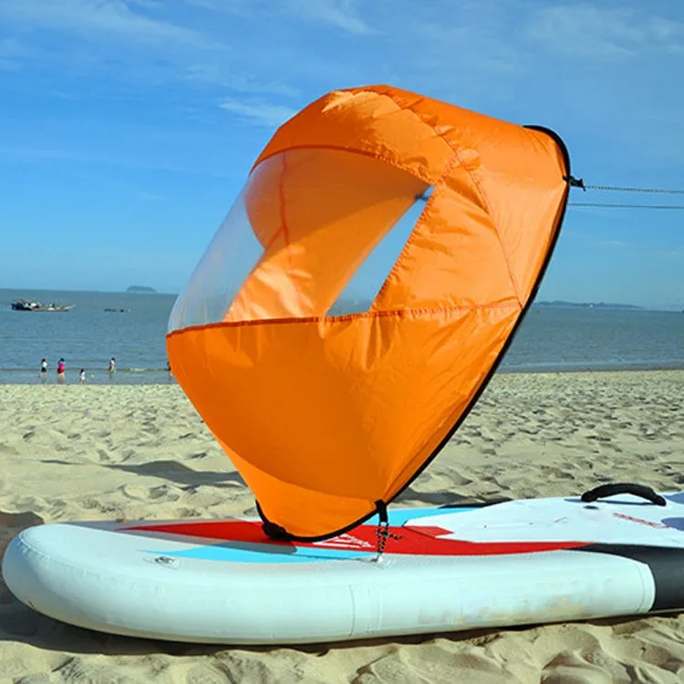 42 Inch Kayak Sail Downwind Paddle Board Sail(Orange)