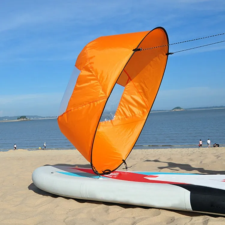 42 Inch Kayak Sail Downwind Paddle Board Sail(Orange)