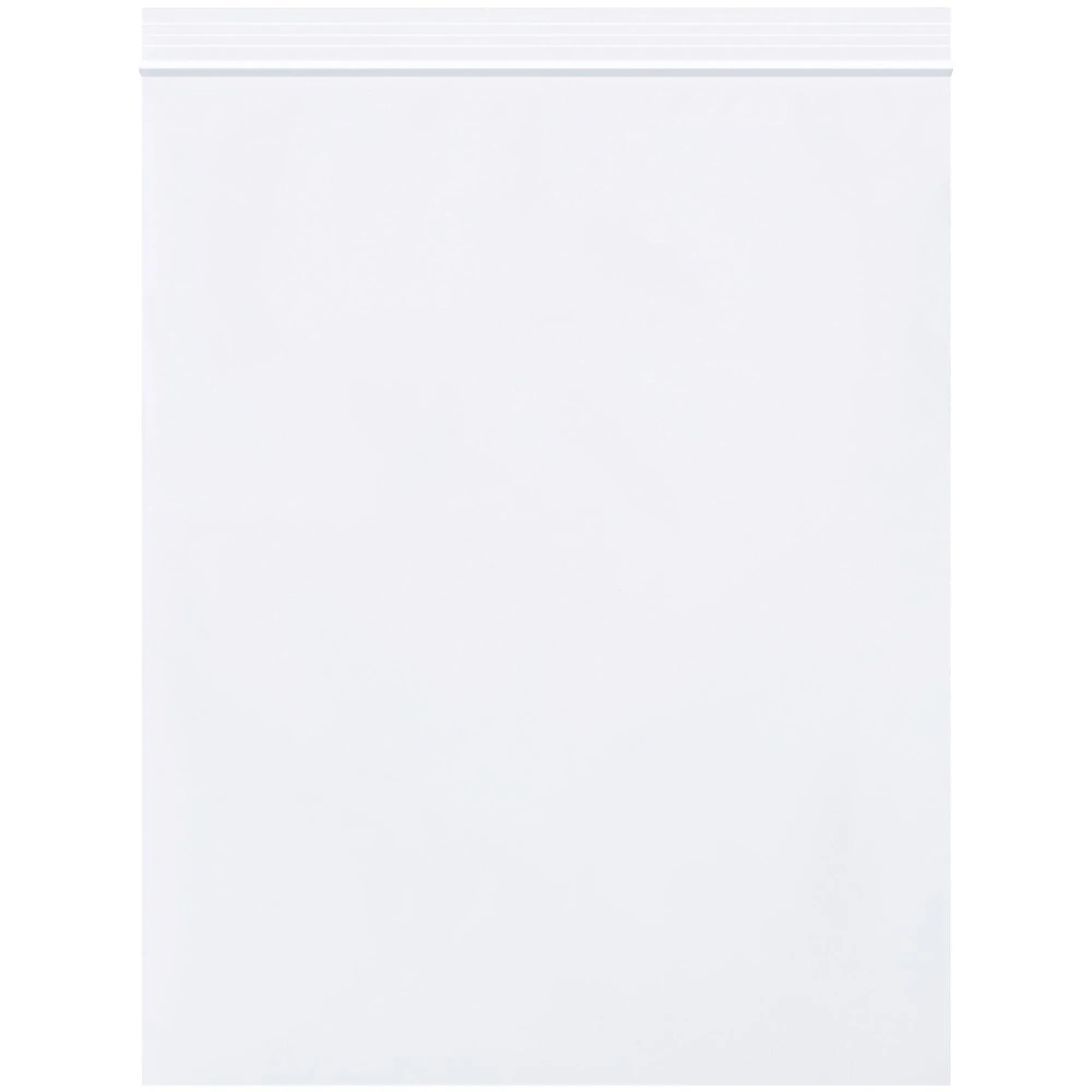 8 x 10" - 2 Mil White Reclosable Poly Bags