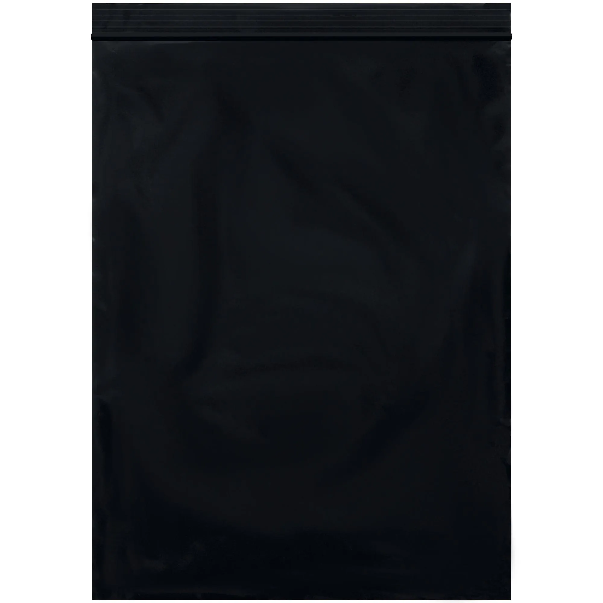 9 x 12" - 2 Mil Black Reclosable Poly Bags