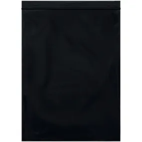 9 x 12" - 2 Mil Black Reclosable Poly Bags