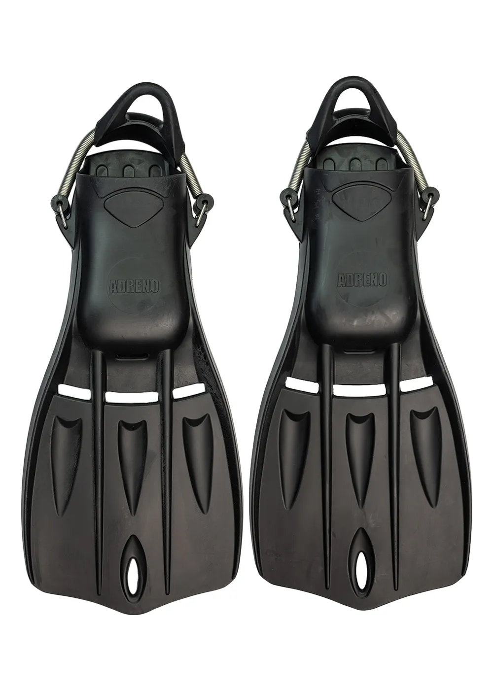 Adreno Manta Mask - Snorkel & Fin Combo - Black