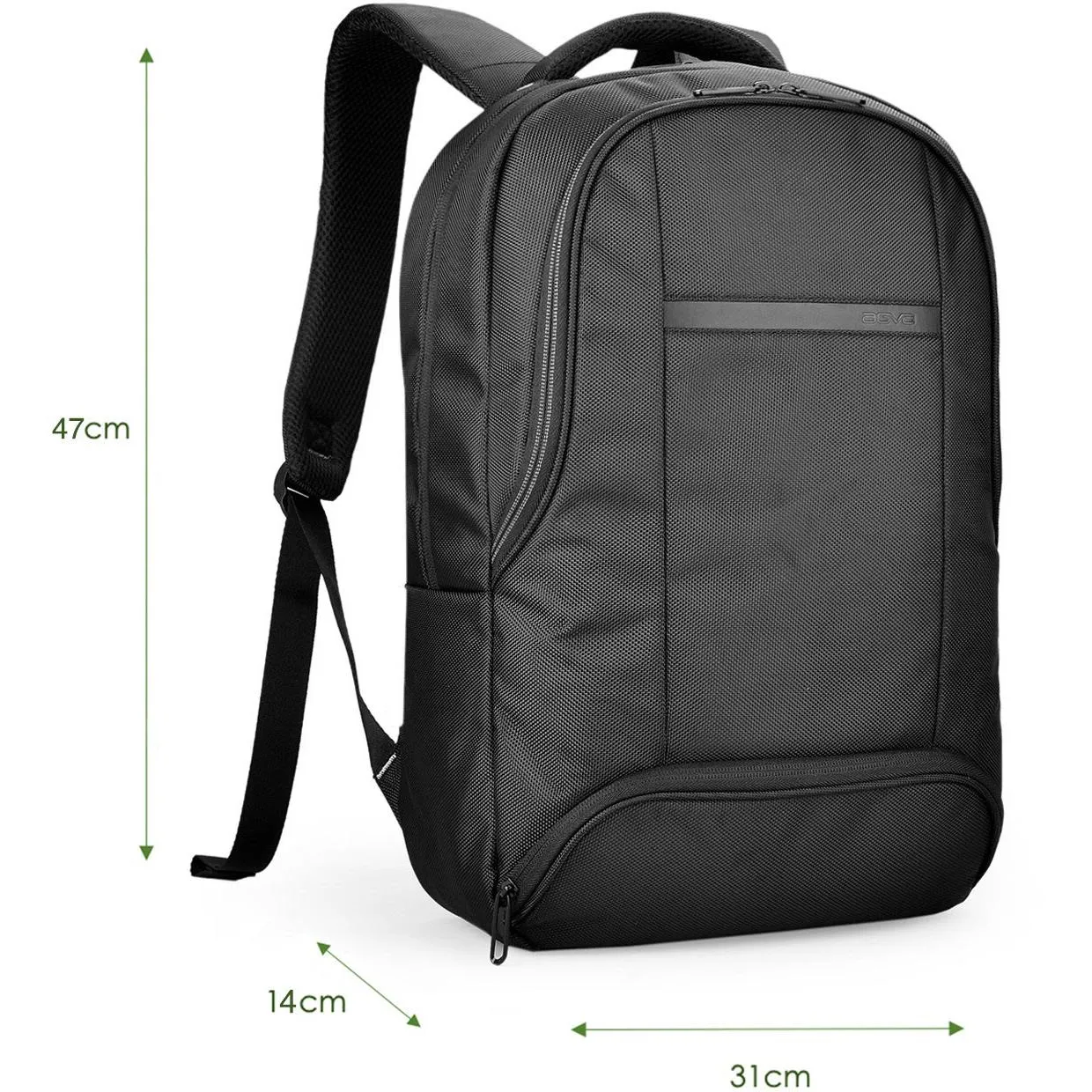 AGVA Traveller 18L 15.6" Laptop Backpack (Black)