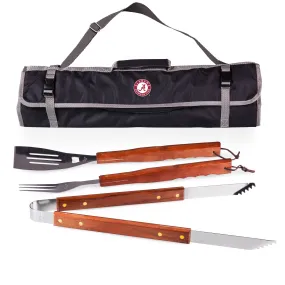 Alabama Crimson Tide - 3-Piece BBQ Tote & Grill Set