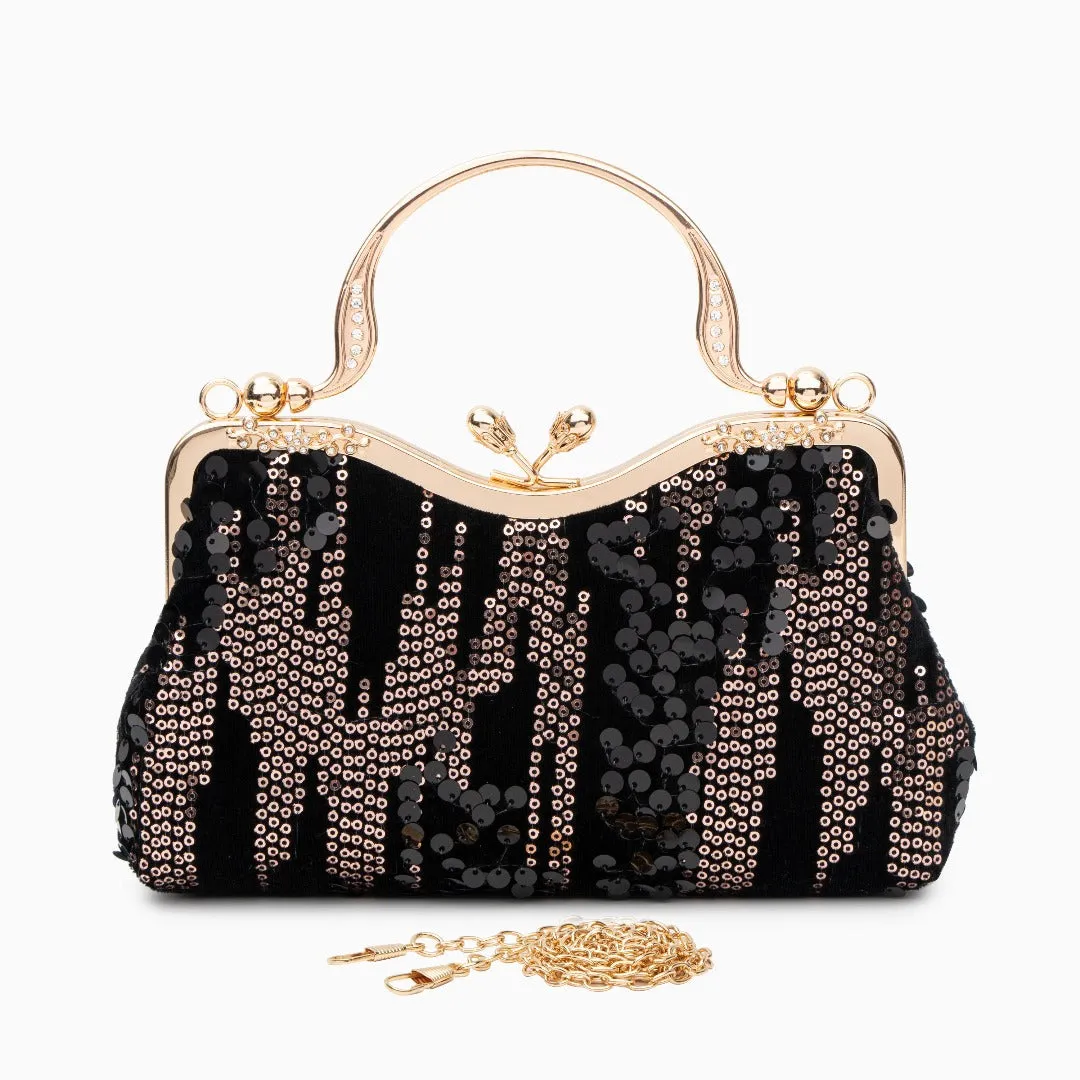 Alyannah Sequin Flannel Handbag