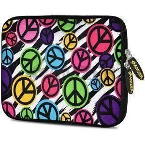 Amzer 10.5 Inch Neoprene Notebook Tablet/iPad Sleeve - Peace United