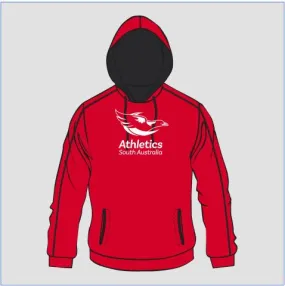 ATHLETICS SA  2024 HOODIE RED BLACK WITH NAME