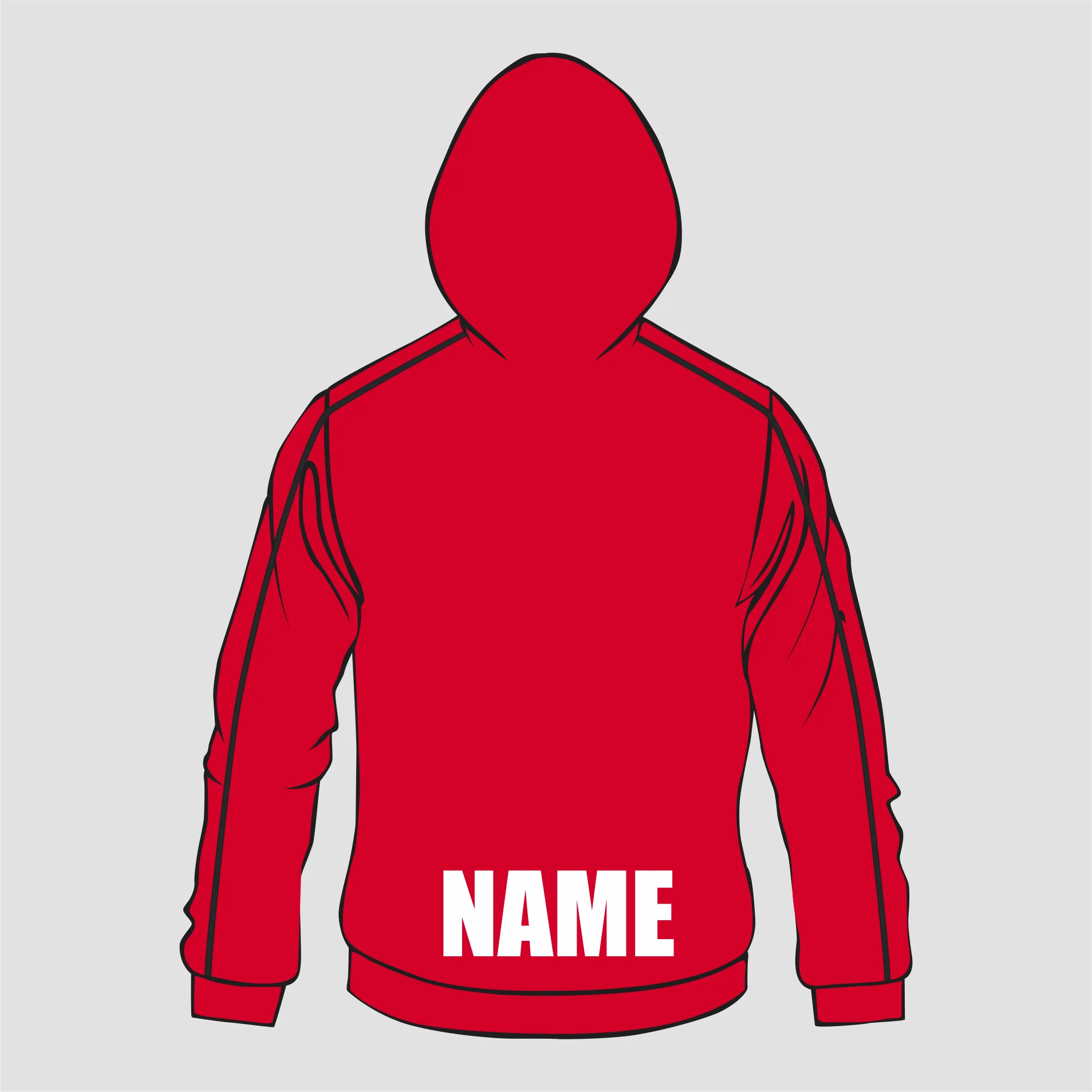 ATHLETICS SA  2024 HOODIE RED BLACK WITH NAME