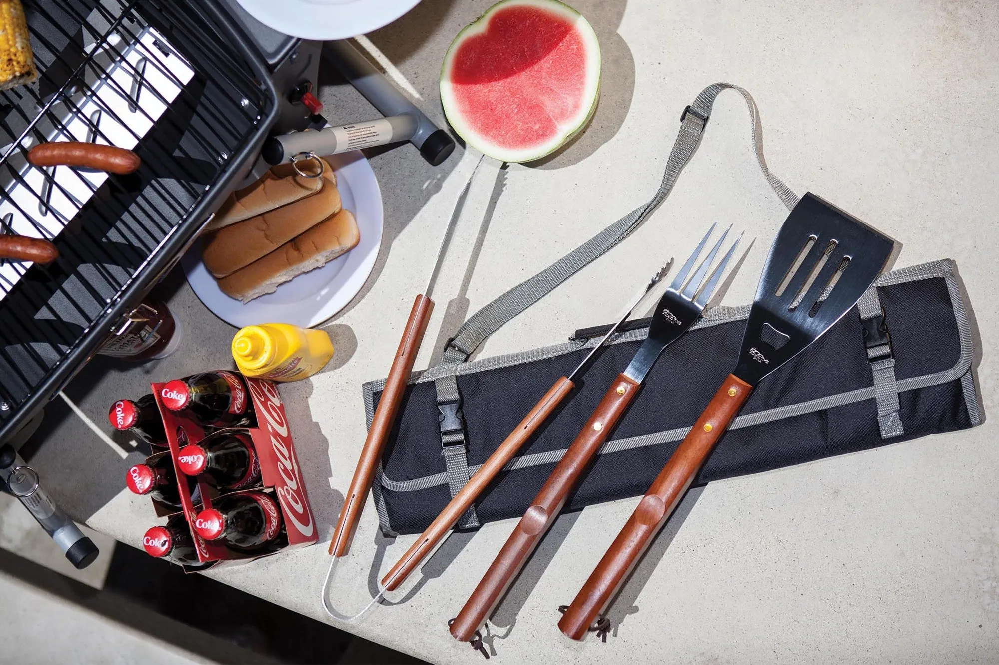 Auburn Tigers - 3-Piece BBQ Tote & Grill Set