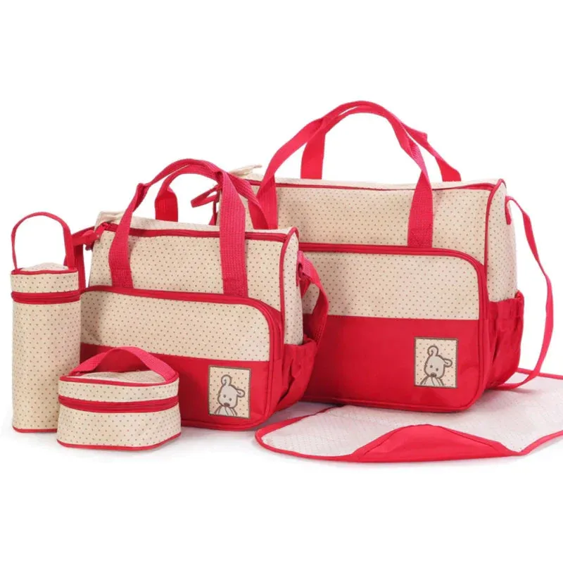 BABY 5 PIECES DIAPER BAG SET