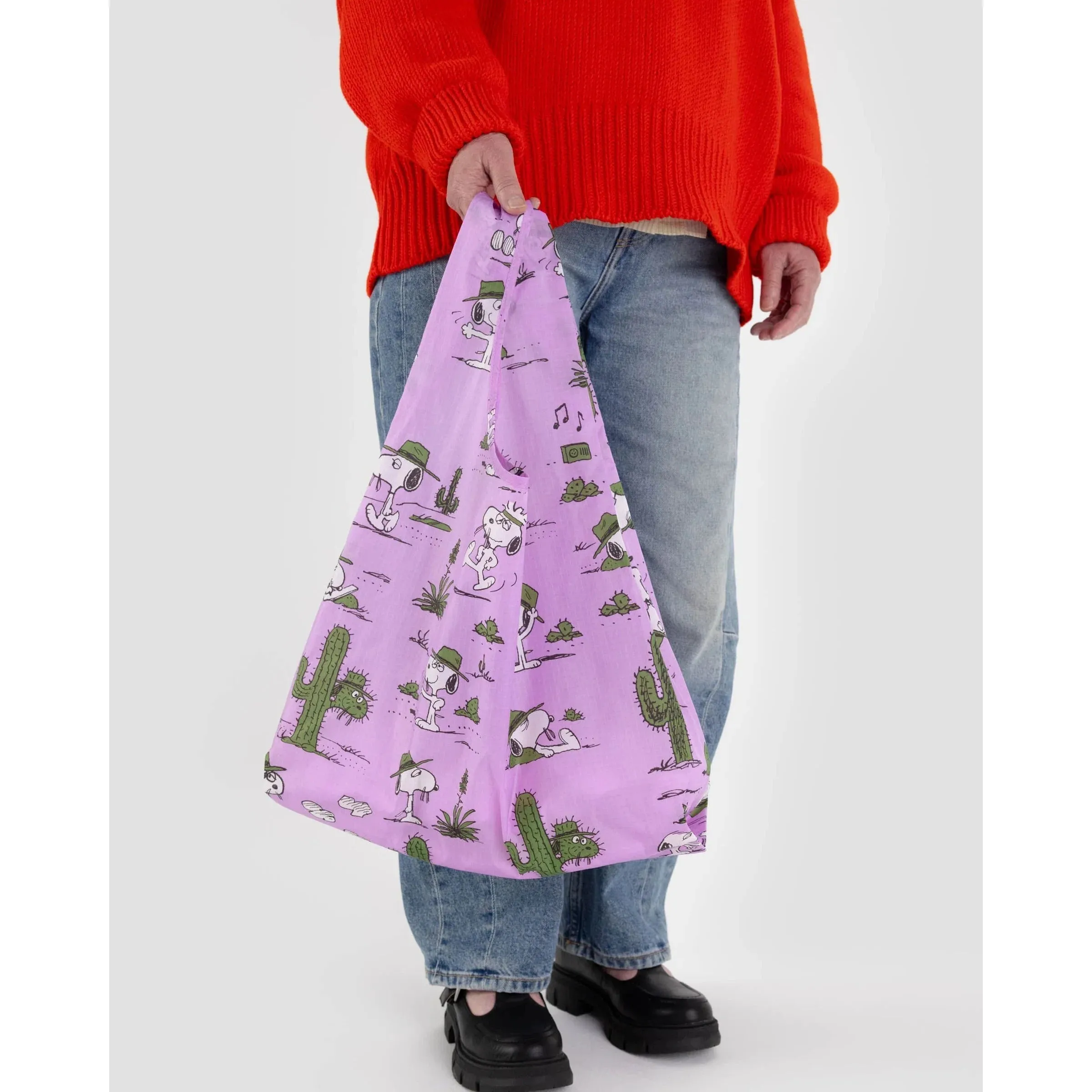 Baggu - Standard - Peanuts Collab - Pink Spike Bag