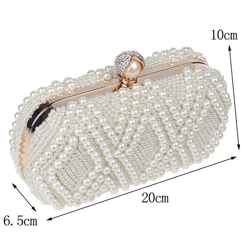 Beaded Pearl Clutch