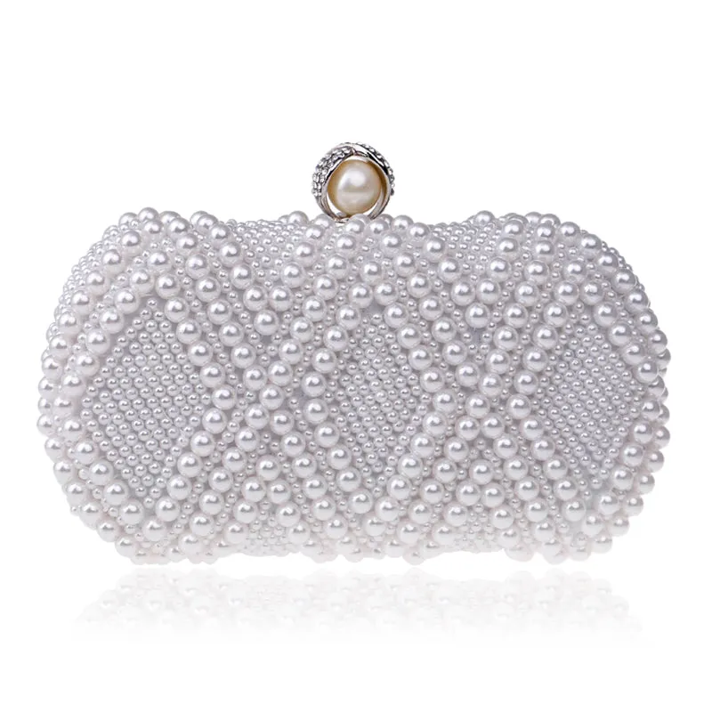 Beaded Pearl Clutch