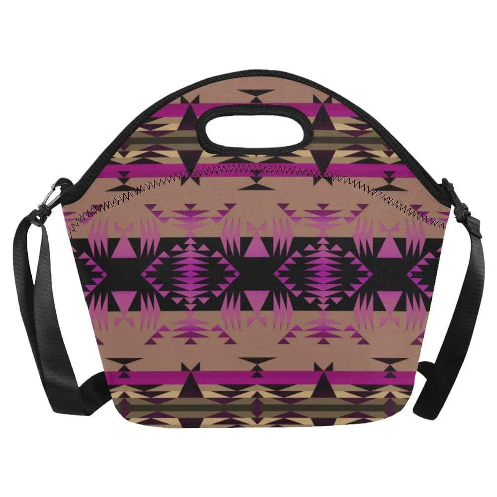 Between the Mountains Berry Neoprene Lunch Bag/Large