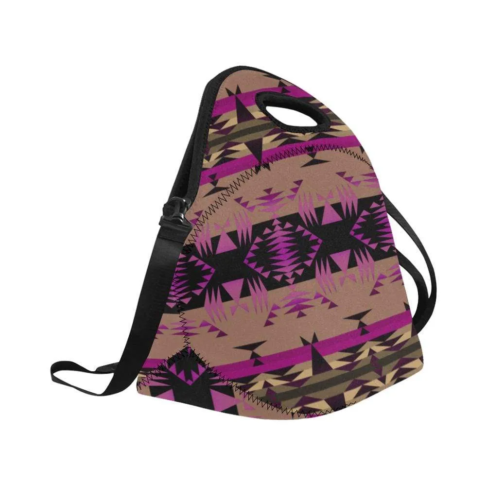 Between the Mountains Berry Neoprene Lunch Bag/Large