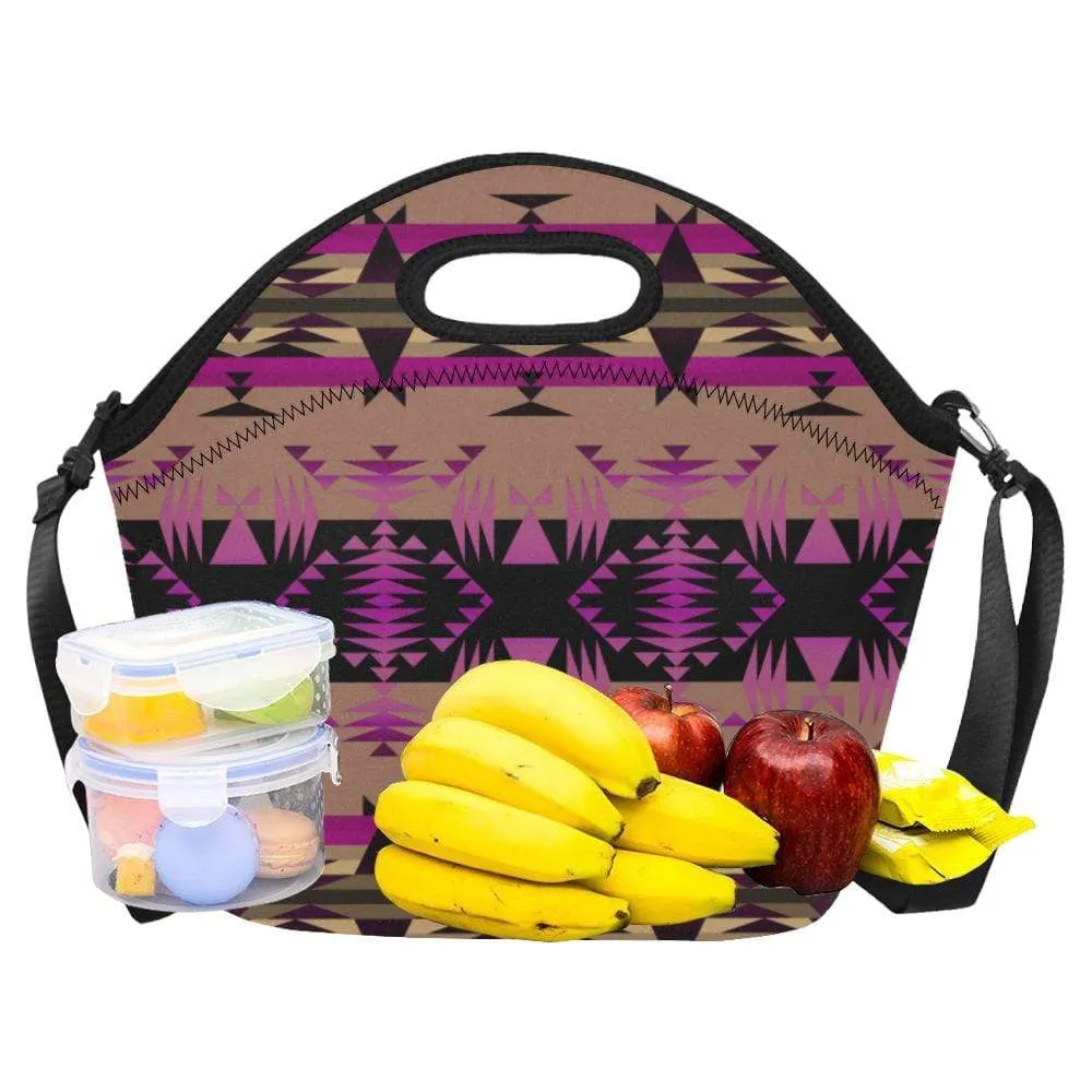 Between the Mountains Berry Neoprene Lunch Bag/Large