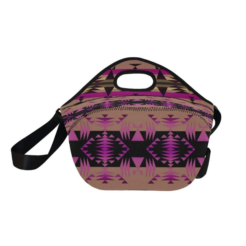 Between the Mountains Berry Neoprene Lunch Bag/Large