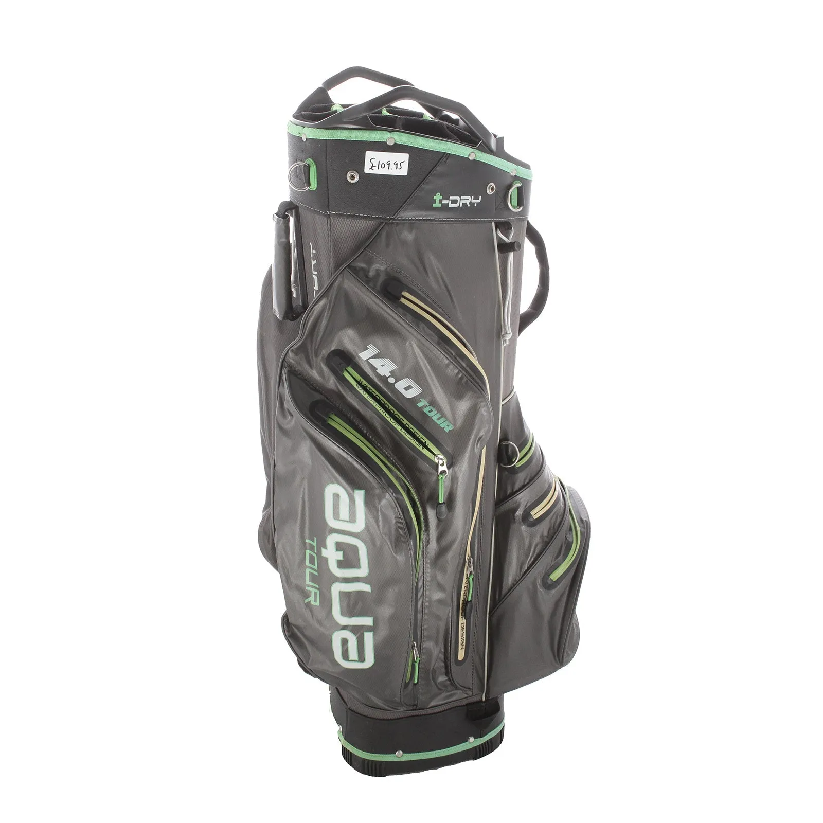 Big Max 14.0 Tour Aqua Tour Cart Bag - Black/Green