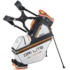 BIG MAX DRI-LITE Hybrid Tour Waterproof Stand Bag - White/Black/Orange