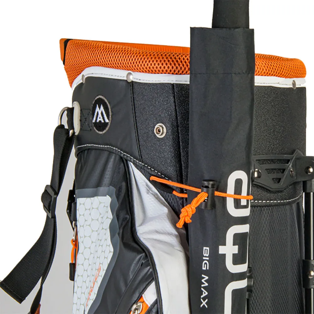 BIG MAX DRI-LITE Hybrid Tour Waterproof Stand Bag - White/Black/Orange