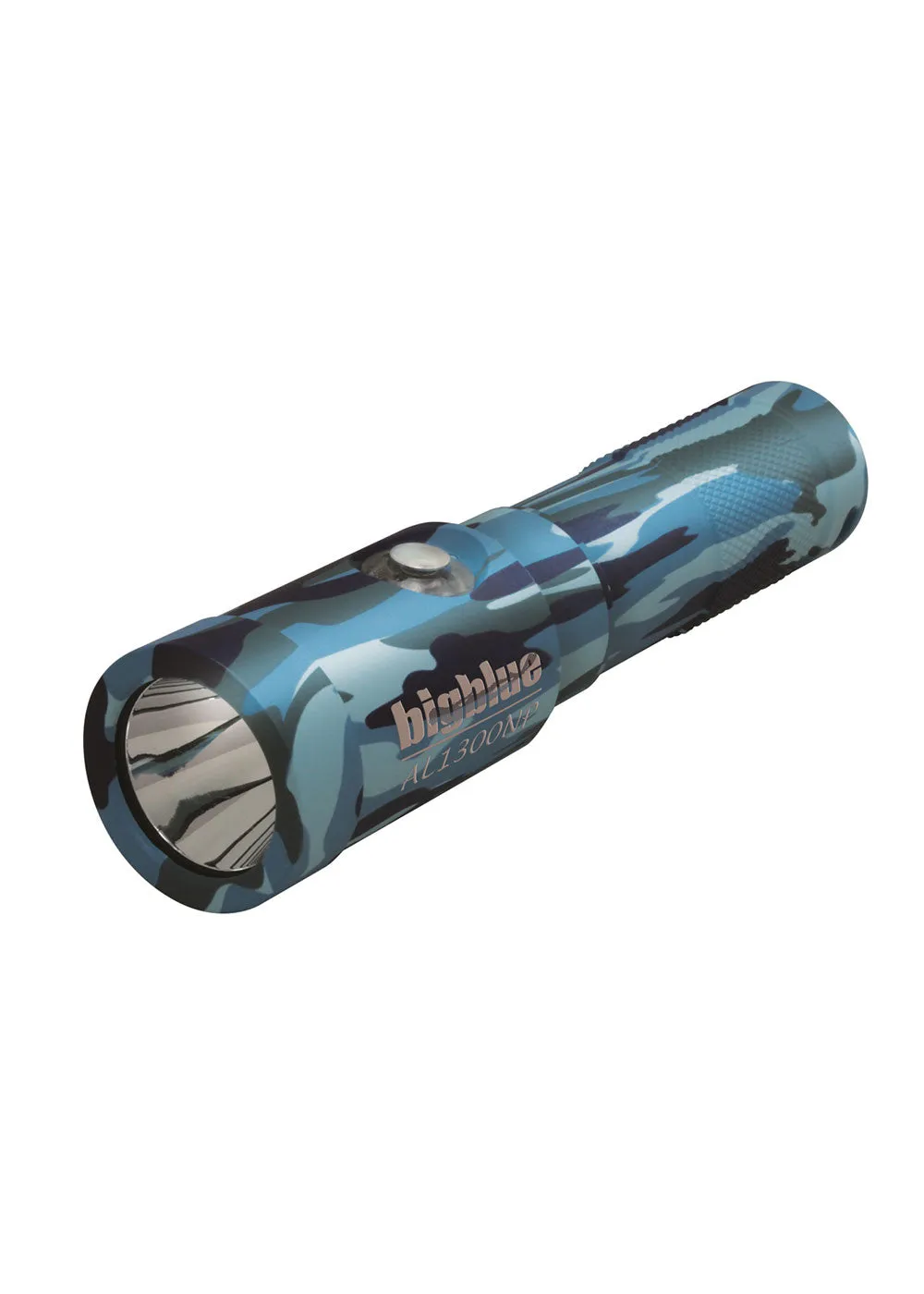 BigBlue AL1300NP Narrow Beam Push Button Dive Torch Blue