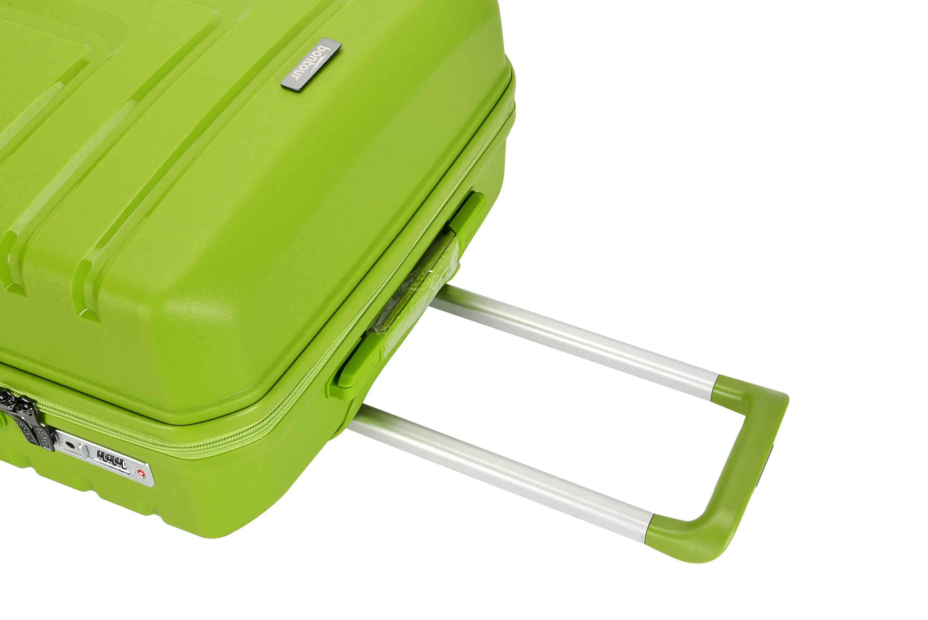 Bontour 'Charm' 4-wheeled cabin suitcase with TSA lock, 55x40x20cm, Green