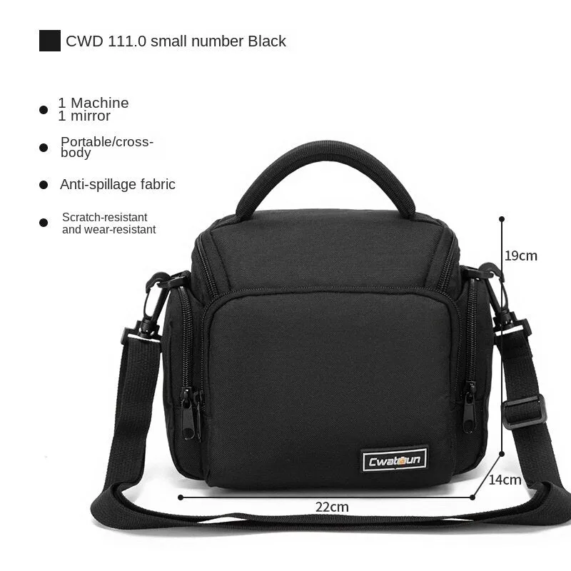 Caden Casual Mirrorless Camera Shoulder Bag Anti-Seismic DSLR Camera Bag Nylon Waterproof Camera Bag