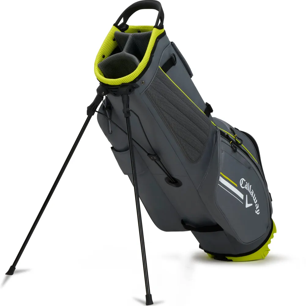 Callaway Chev Stand Bag - Charcoal/Florescent Yellow