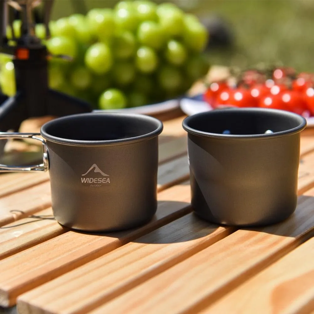 Camping Mug Outdoor Coffee Tea Aluminum Cup Tourism Tableware Picnic