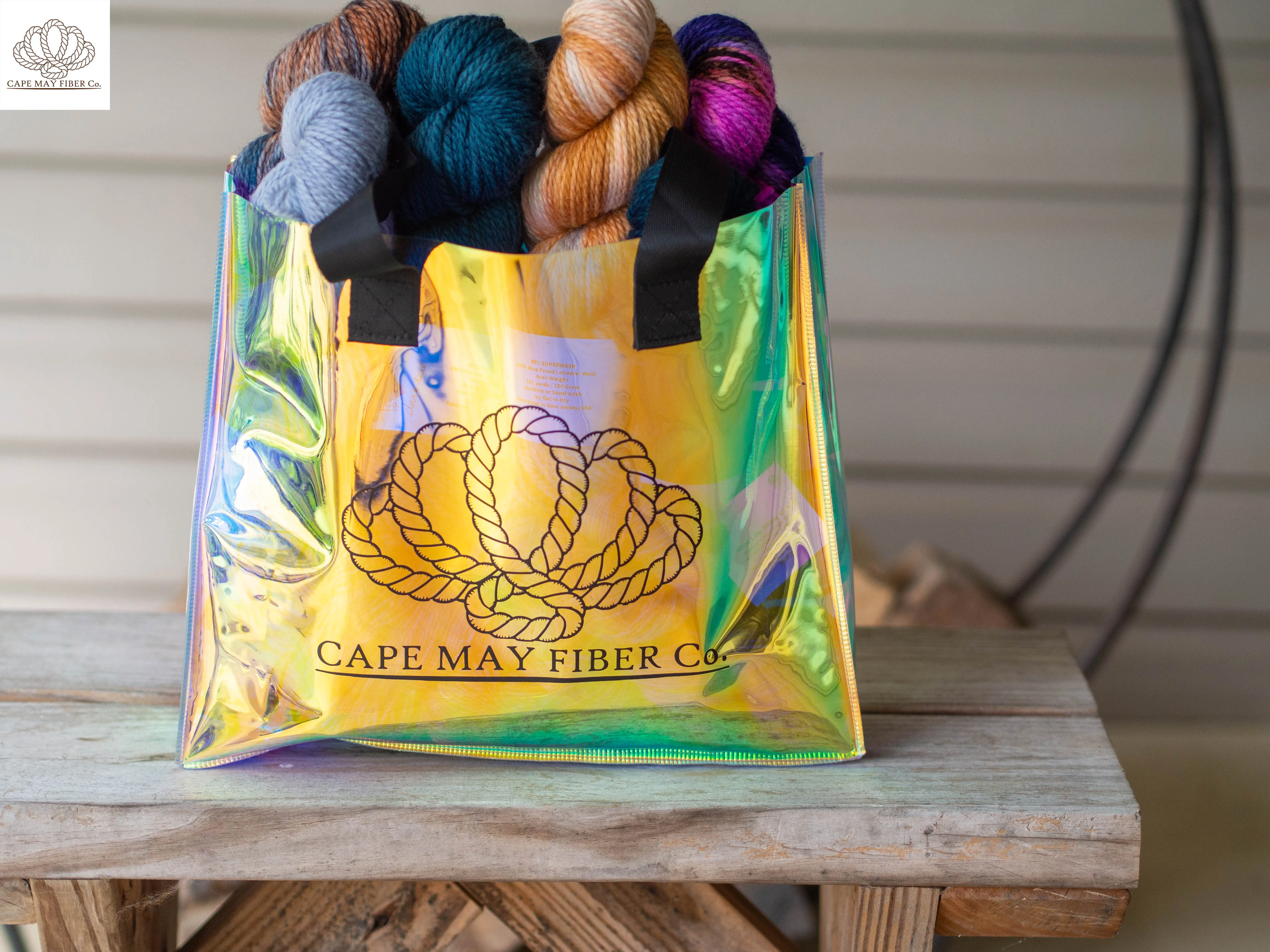 Cape May Fiber Holographic Logo Bag