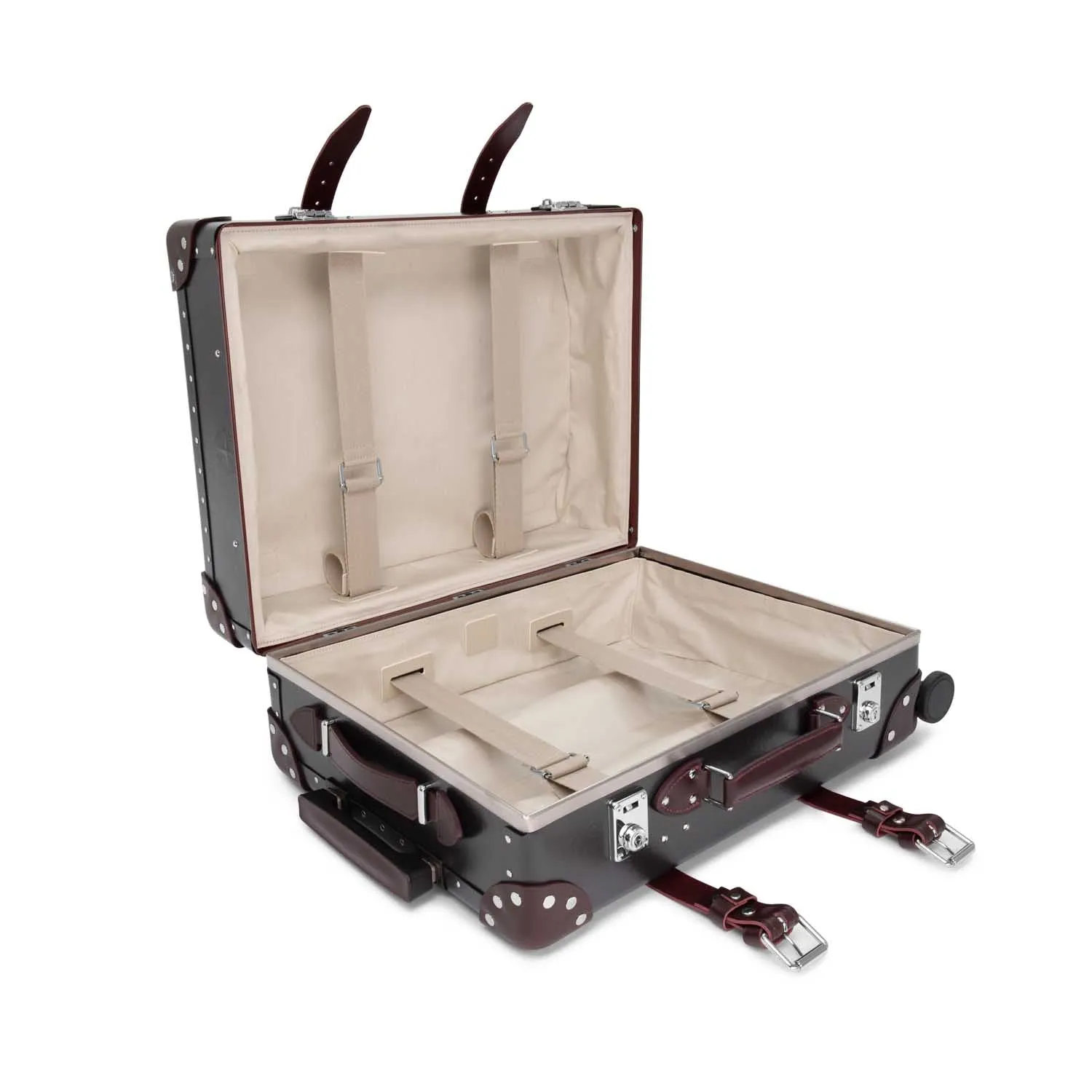 Centenary · Carry-On - 4 Wheels | Brown/Burgundy/Chrome