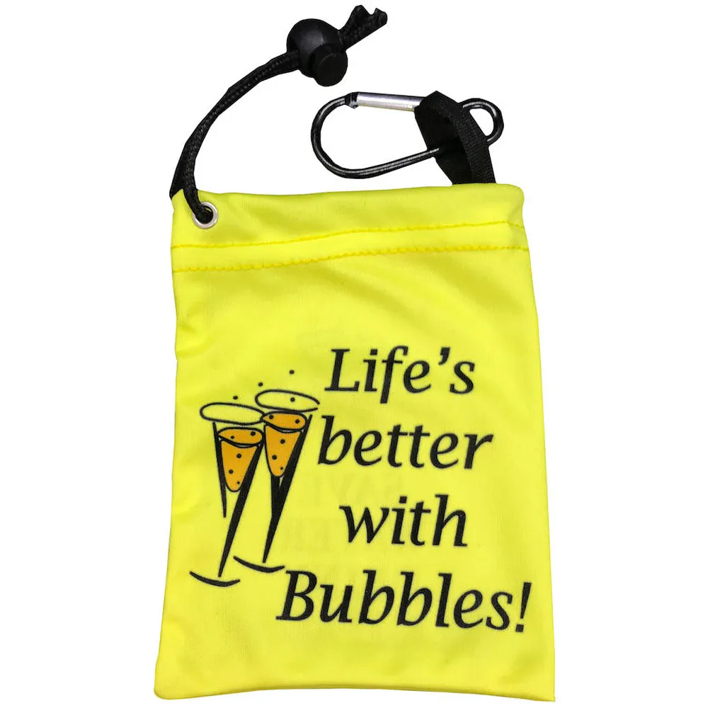 Champagne Golf Tee Bag