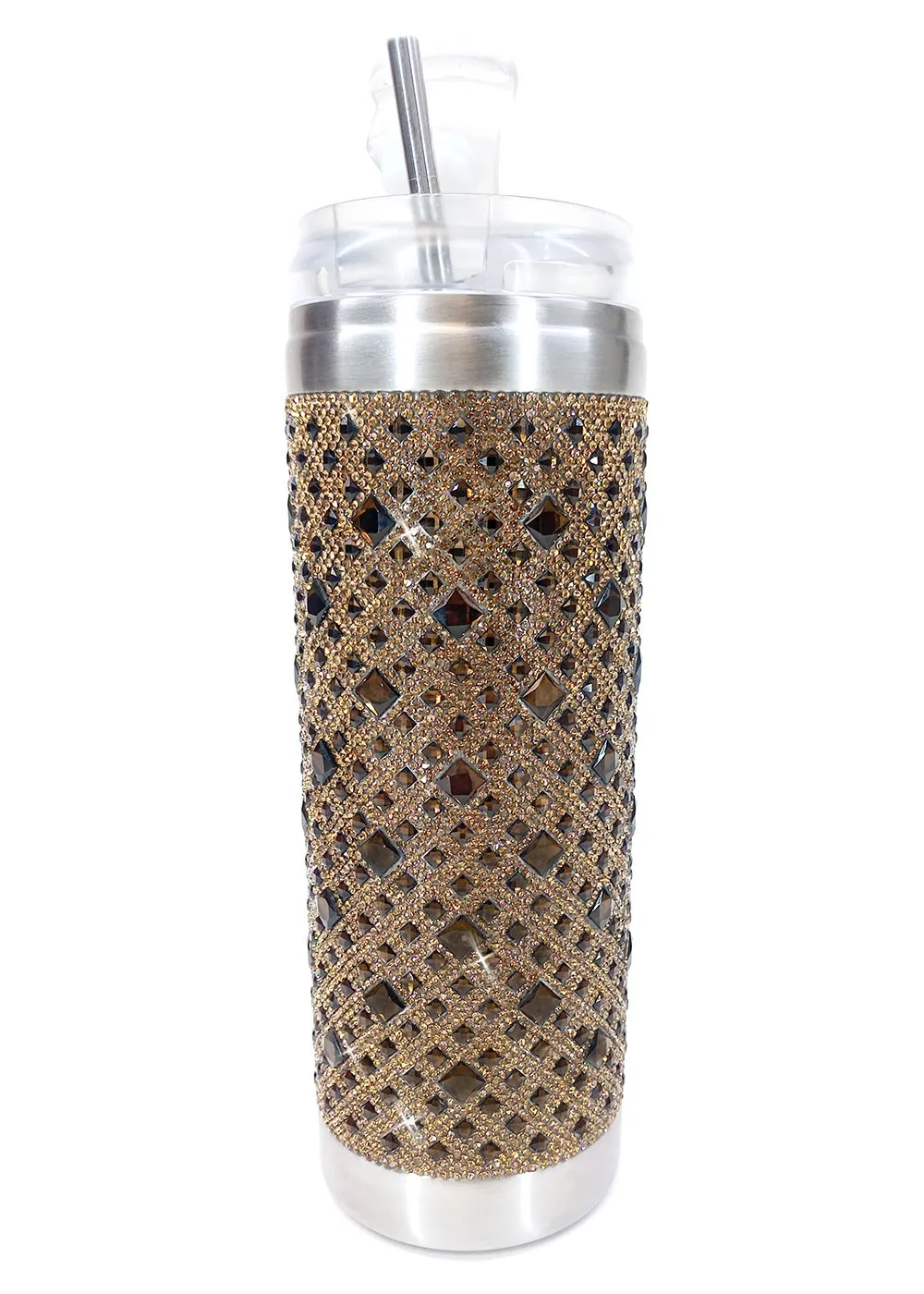 Chocolate Diamond Crystal Tumbler | Bling Tumbler