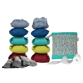 Close New Brights Nappy Box - Ten Pack