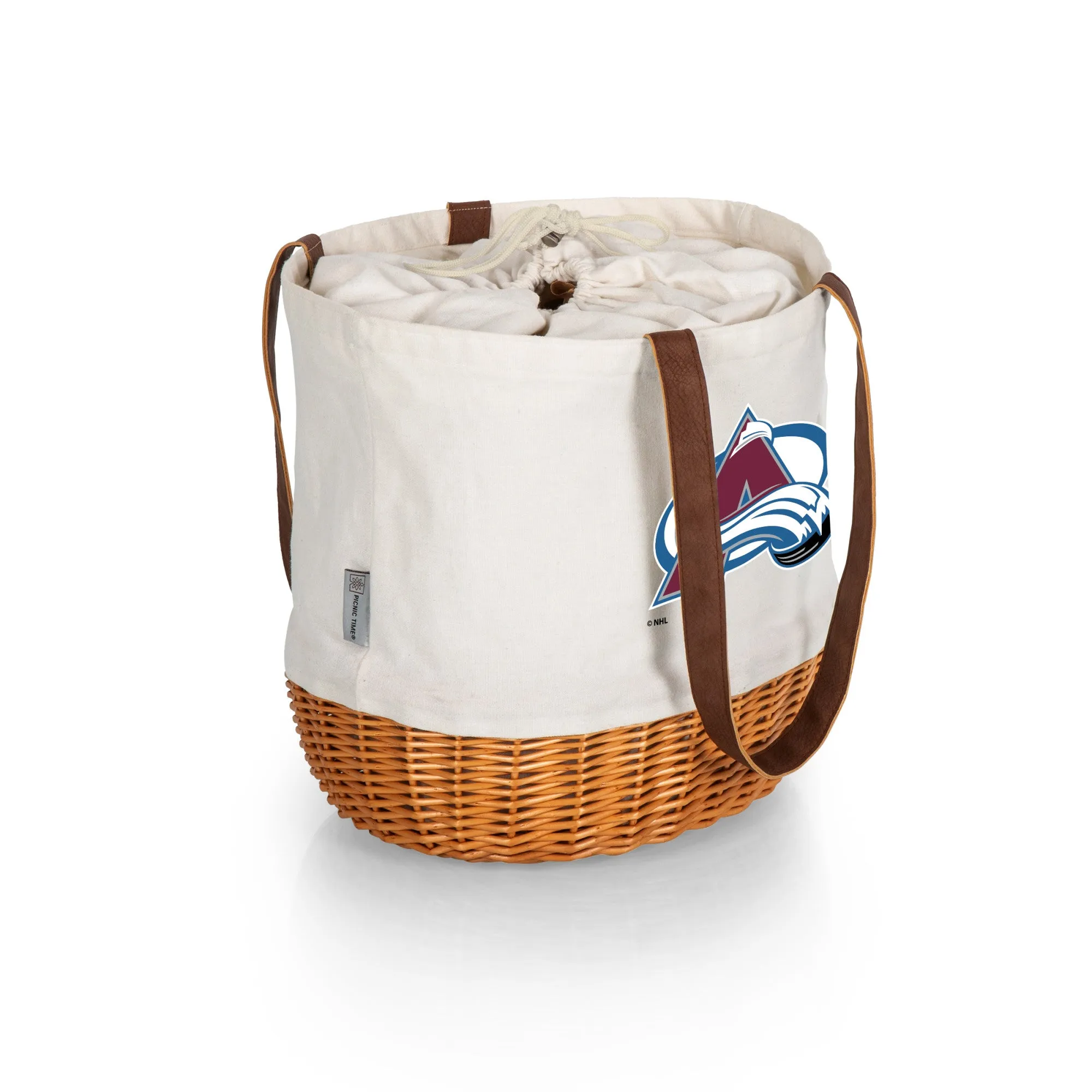 Colorado Avalanche - Coronado Canvas and Willow Basket Tote