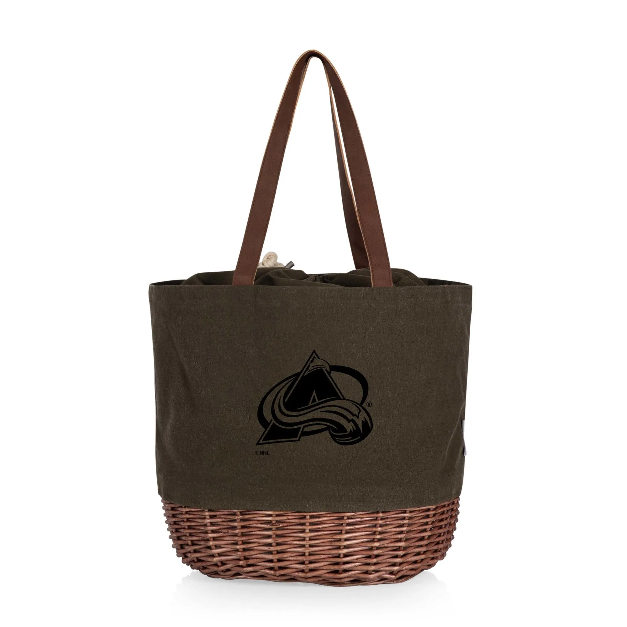 Colorado Avalanche - Coronado Canvas and Willow Basket Tote