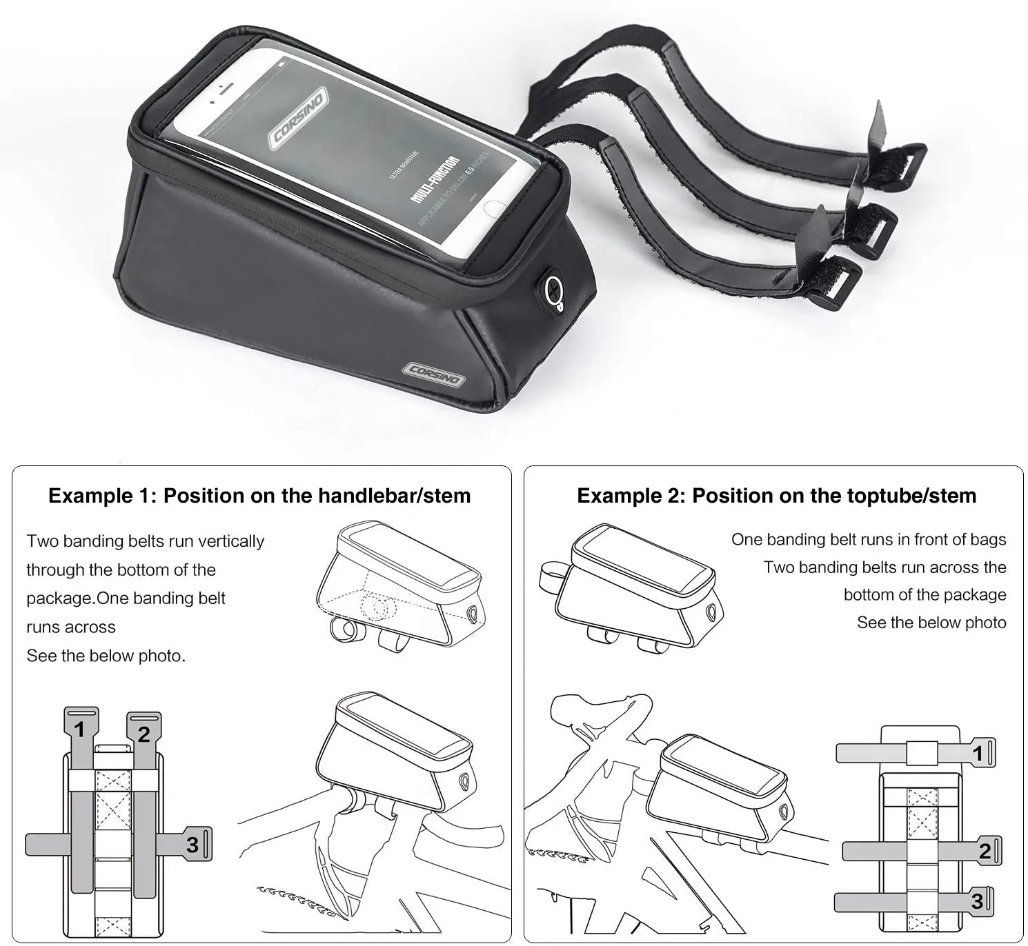 Corsino Compass Top Tube Bag