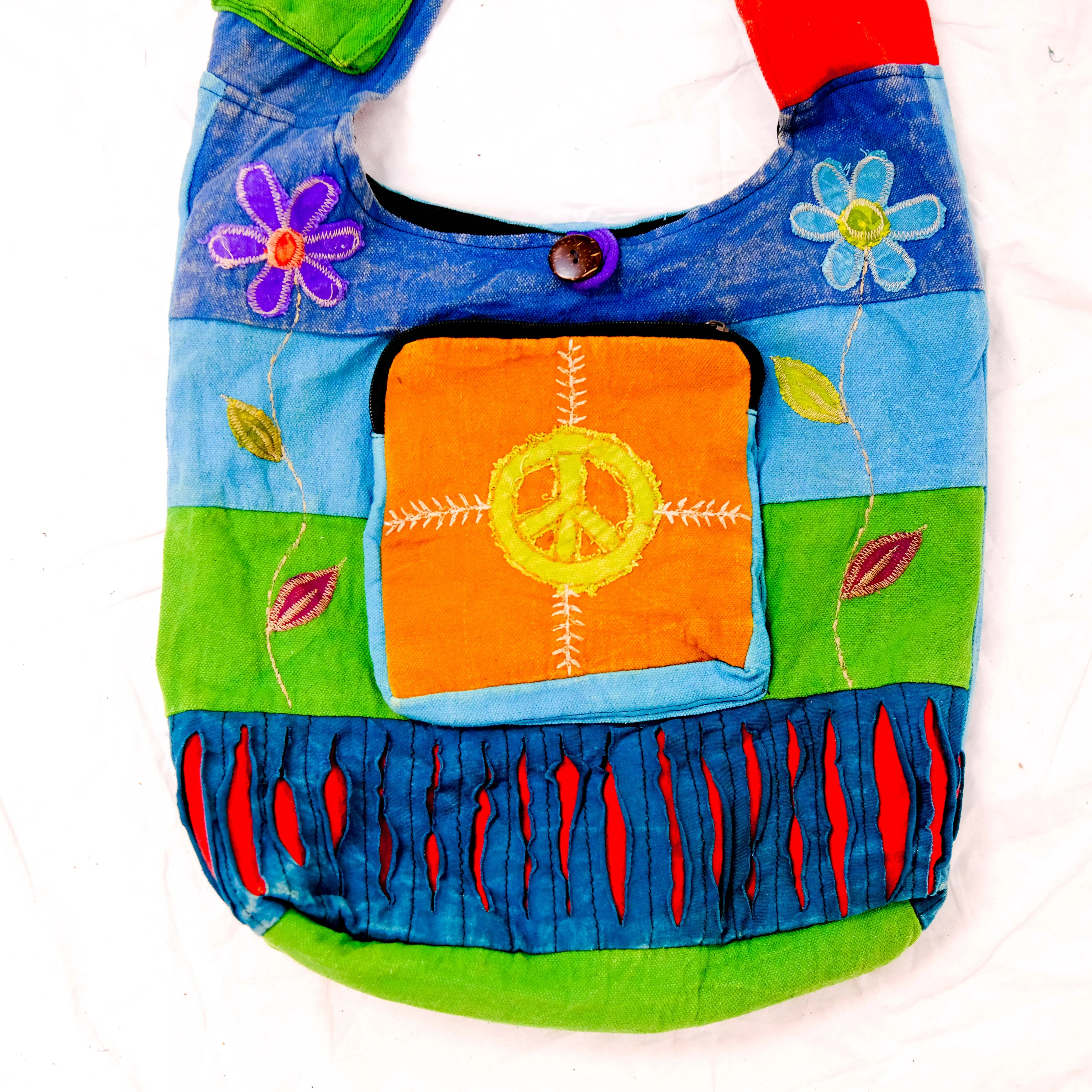 Cotton Patchwork Shoulder Bag