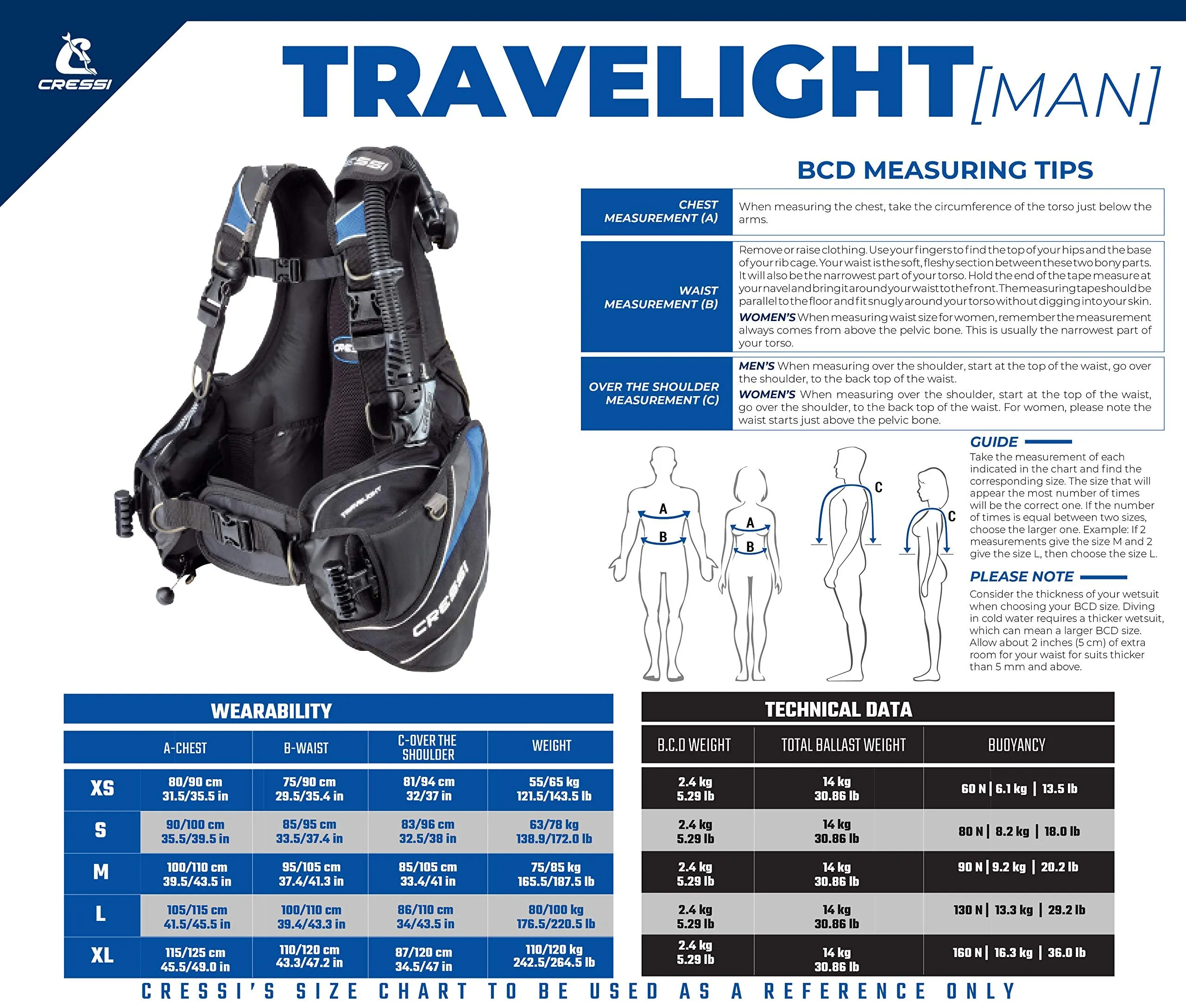 Cressi Travelight Lightweight BCD