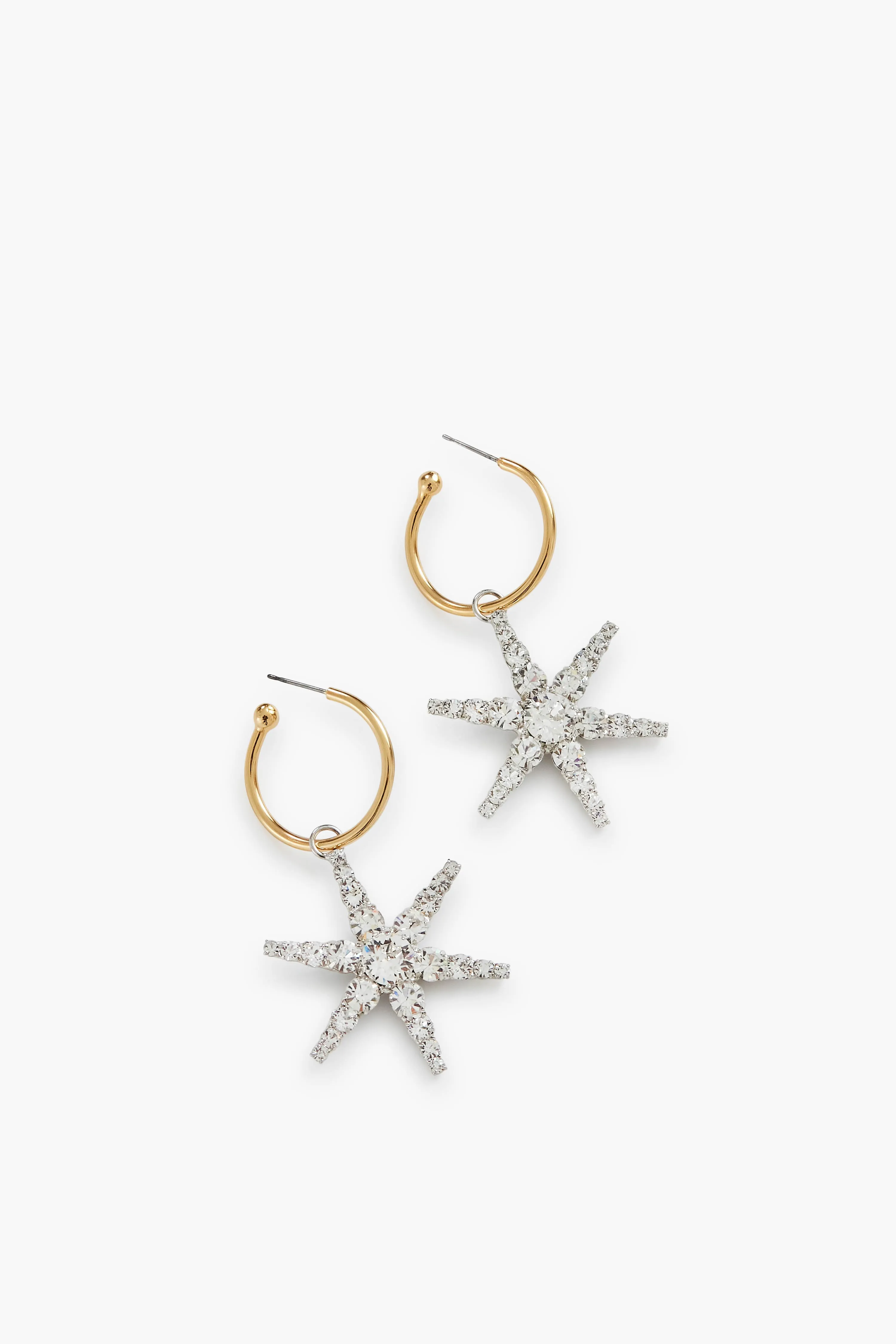 Crystal Ciel Hoop Earrings