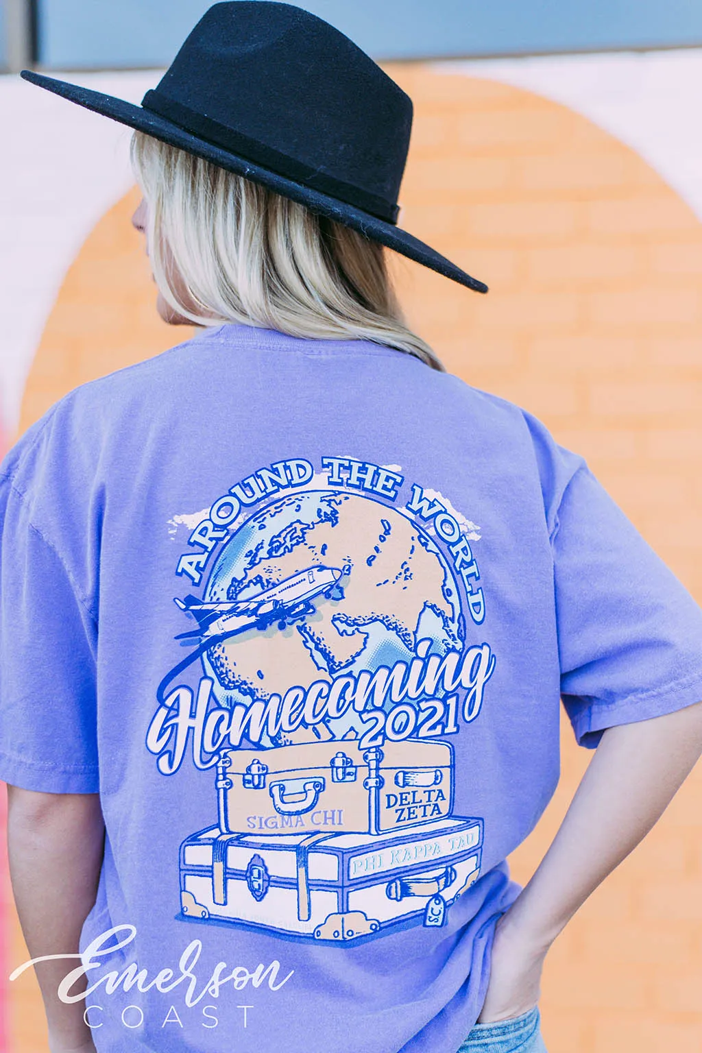 Delta Zeta Around the World Homecoming Tee