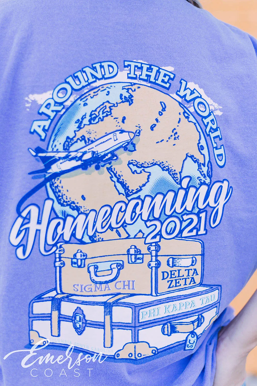 Delta Zeta Around the World Homecoming Tee